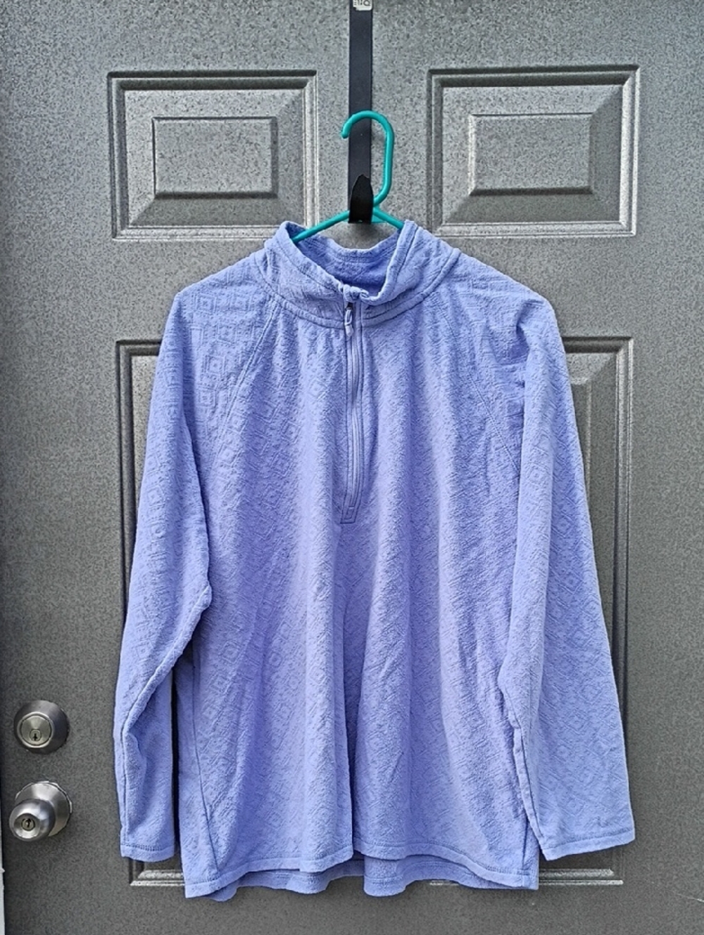 Eddie Bauer Lavender Half-Zip Pullover Sweater